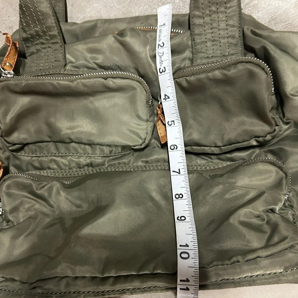Gap Olive Green Utility Satchel Bag Multi-Pocket Travel Handbag